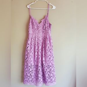 Nordstrom Rack purple lace dress large